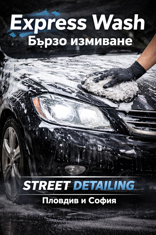 Express Wash — Бързо измиване | Street Detailing Пловдив и София